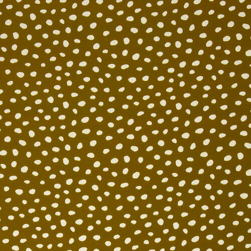 Coupon 1.7m - Viscose - Yvonne Dots - Goudgeel Coupon 1.7m - Viscose - Yvonne Dots - Goudgeel