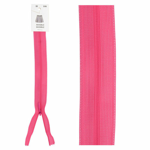 Blinde Rits - 60cm - Fuchsia (516)