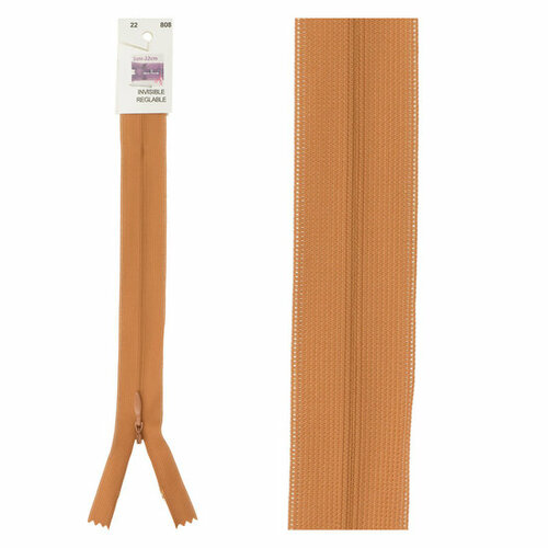 Blinde Rits - 60cm - Kurkuma (808)