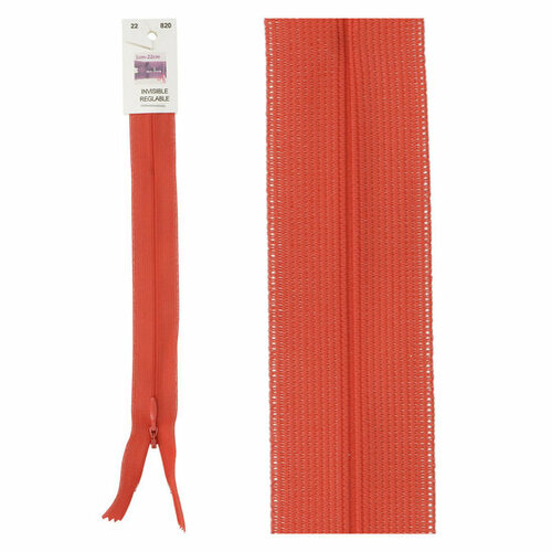 Blinde Rits - 60cm - Vuurrood (820)