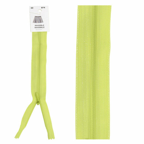 Blinde Rits - 60cm - Geelgroen (874)