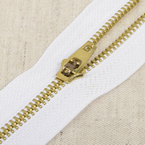 Niet Deelbare Metaalrits - 18cm - Wit (501)