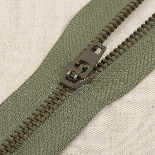 Niet Deelbare Metaalrits - 12cm - Kakigroen (566)