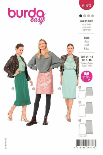 Burda Patroon 6073 - Rok