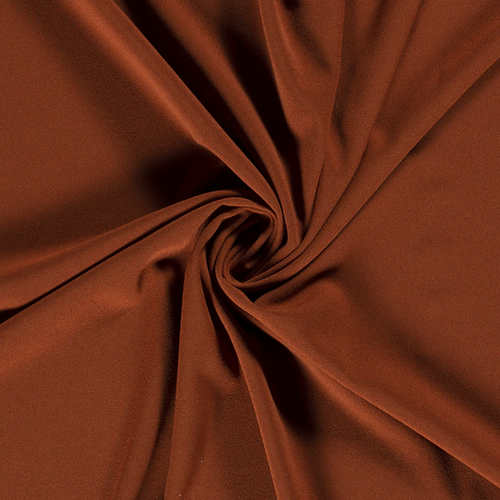 Scuba crepe - Uni - Brique Scuba crepe - Uni - Brique