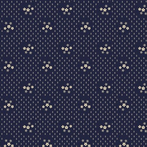 Katoen - Daisy Ring - Navy Katoen - Daisy Ring - Navy