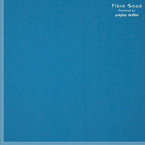 Polyester Viscose - Uni - Blauw Polyester Viscose - Uni - Blauw
