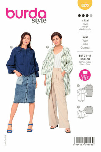 Burda Patroon 6022 - Jas