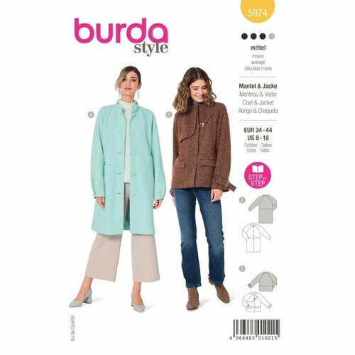 Burda Patroon 5974 - Jas en Mantel