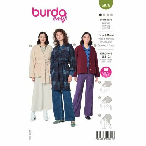 Burda Patroon 5976 - Jas en Mantel