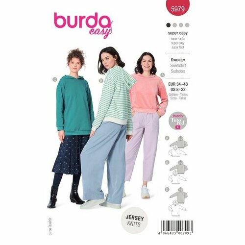 Burda Patroon 5979 - Sweater