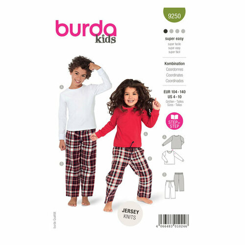 Burda Patroon 9250 - T-shirt en Broek