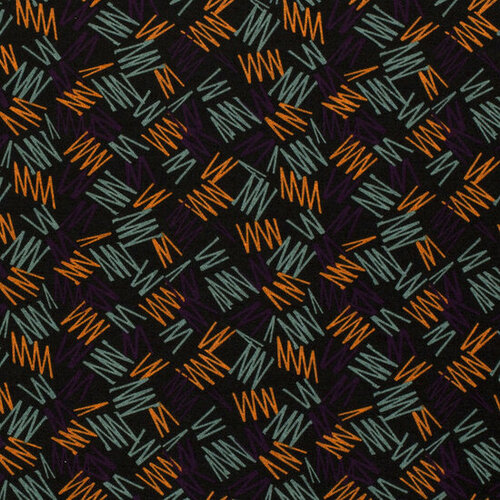 Polyester Viscose - Zigzag - Zwart Polyester Viscose - Zigzag - Zwart