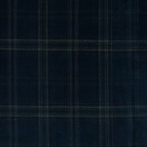 Ribfluweel - Yarn Dyed Check - Navy Ribfluweel - Yarn Dyed Check - Navy