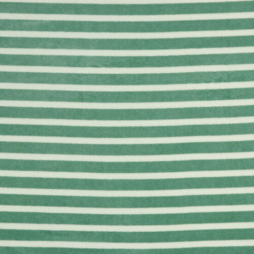 Nicky Velours - Yarn Dyed Stripes - Oudgroen/Ecru Nicky Velours - Yarn Dyed Stripes - Oudgroen/Ecru