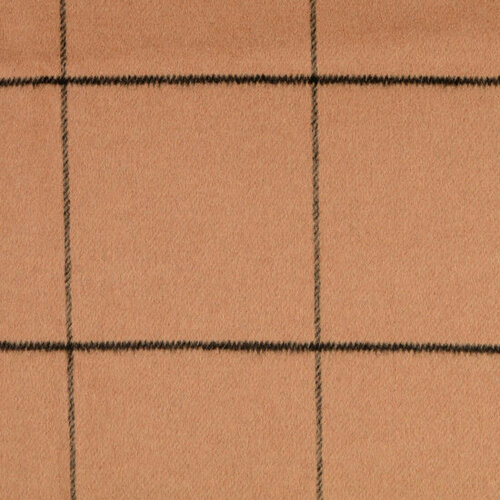 Coupon 2.2m - Mantelstof - Check - Beige Coupon 2.2m - Mantelstof - Check - Beige