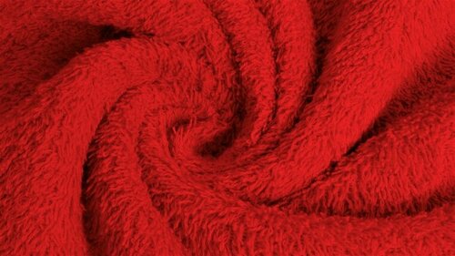 Badstof - Uni - Rood