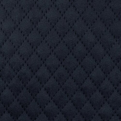 Coupon 2m - Matelassé - Fluweel Quilt - Donkerblauw Coupon 2m - Matelassé - Fluweel Quilt - Donkerblauw