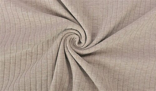 Jersey - Uni Rib - Beige