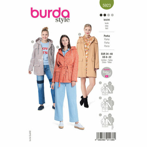 Burda Patroon 5923 - Parka