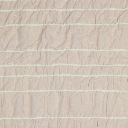 Seersucker - Yarn Dyed Stripes - Lichtroze Seersucker - Yarn Dyed Stripes - Lichtroze