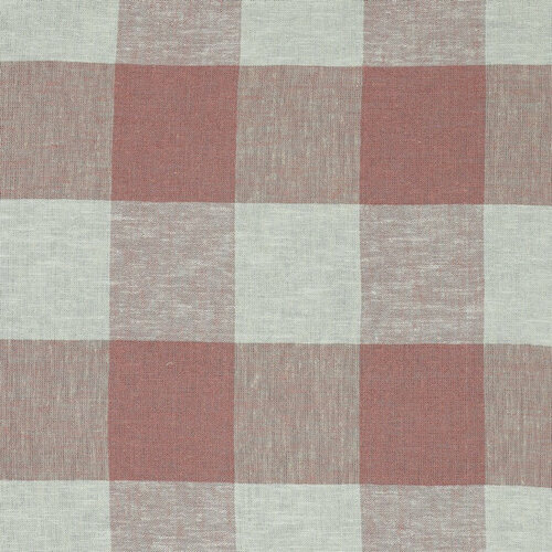 Coupon 0.6m - Viscose Linnen - Yarn Dyed Check - Oudroze Coupon 0.6m - Viscose Linnen - Yarn Dyed Check - Oudroze