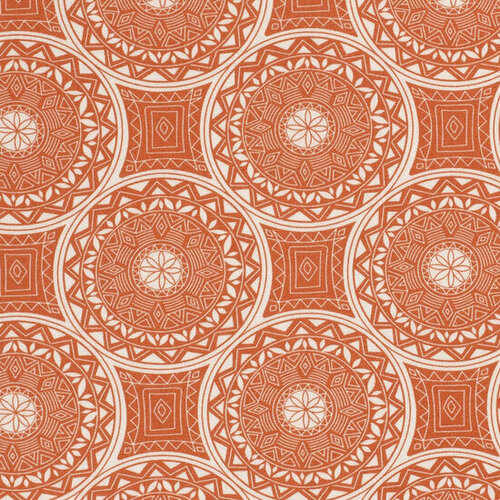 Viscose Linnen - Vormen - Oranje Viscose Linnen - Vormen - Oranje