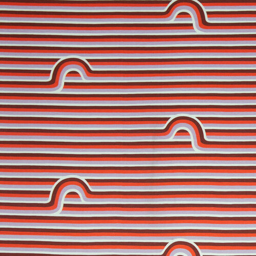Jersey - Rainbow Stripes - Lila/Rood Jersey - Rainbow Stripes - Lila/Rood