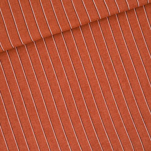 Coupon 0.85m - Viscose Linnen - Lines 2N - Bombay Bruin (SYAS) Coupon 0.85m - Viscose Linnen - Lines 2N - Bombay Bruin (SYAS)
