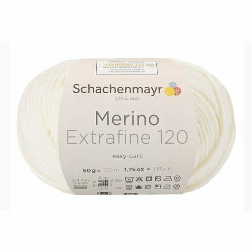 Schachenmayr Merino Extrafine 120 - 102 - Ecru Schachenmayr Merino Extrafine 120 - 102 - Ecru