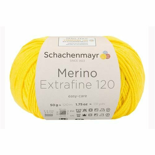 Schachenmayr Merino Extrafine 120 - 122 - Paardenbloem Schachenmayr Merino Extrafine 120 - 122 - Paardenbloem