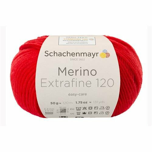 Schachenmayr Merino Extrafine 120 - 130 - Tomaat Schachenmayr Merino Extrafine 120 - 130 - Tomaat