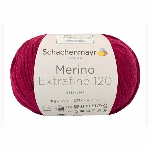 Schachenmayr Merino Extrafine 120 - 132 - Wijnrood Schachenmayr Merino Extrafine 120 - 132 - Wijnrood