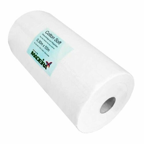 Madeira - Cotton Soft - Wit - 0,3m breed - rol van 50m
