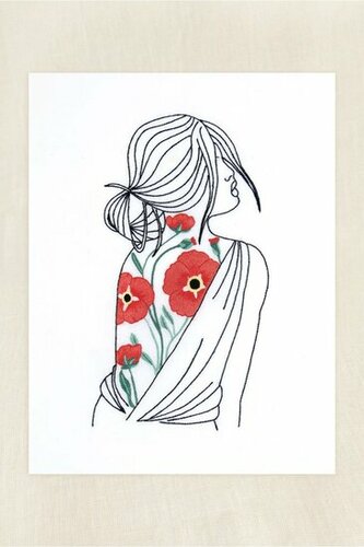 Handwerkpakket - Portret met Poppies