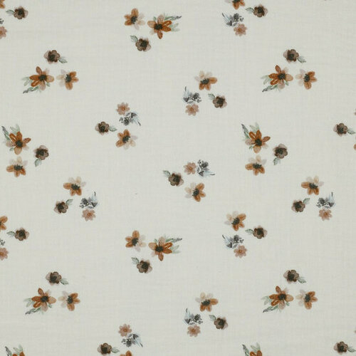 Coupon 1.1m - Tetra - Flowers - Ecru Coupon 1.1m - Tetra - Flowers - Ecru