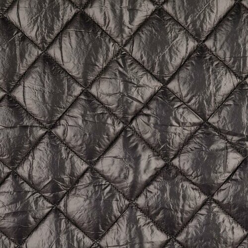 Matelassé - Uni Quilted - Zwart Matelassé - Uni Quilted - Zwart