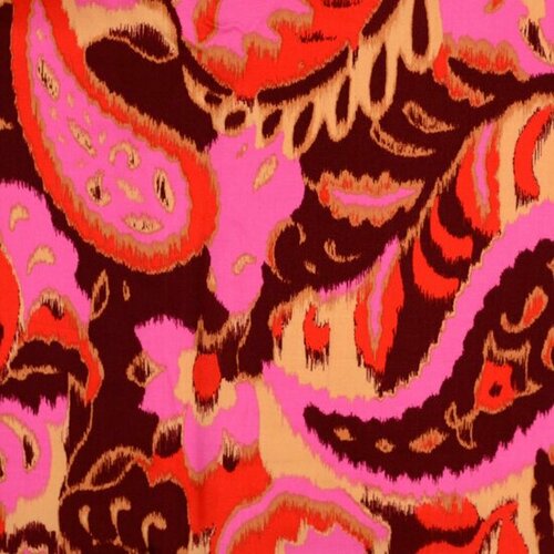 Coupon 1m - Satijn Viscose - Vormen - Bordeaux Coupon 1m - Satijn Viscose - Vormen - Bordeaux