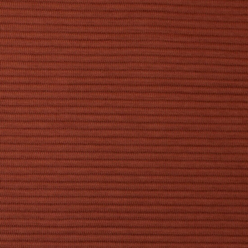 Ottoman Rib Jersey - Uni - Terracotta Ottoman Rib Jersey - Uni - Terracotta