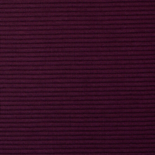 Ottoman Rib Jersey - Uni - Aubergine Ottoman Rib Jersey - Uni - Aubergine