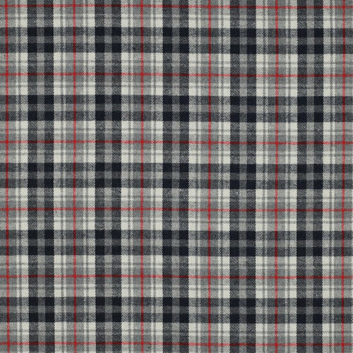 Flanel - Checks Yarn Dyed - Navy-Ecru-Rood Flanel - Checks Yarn Dyed - Navy-Ecru-Rood