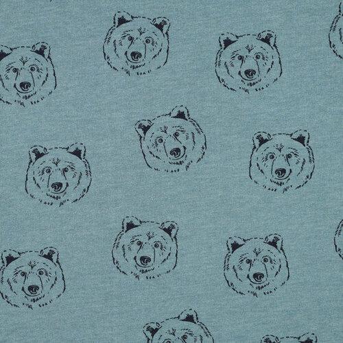 Sweat - Bears - Gemeleerd Rookblauw Sweat - Bears - Gemeleerd Rookblauw