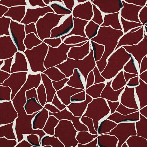 Coupon 1.4m - Viscose Stretch - Flowers - Berry Coupon 1.4m - Viscose Stretch - Flowers - Berry