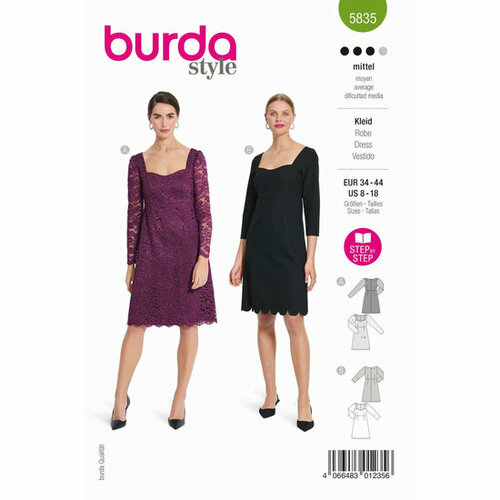 Burda Patroon 5835 - Jurk