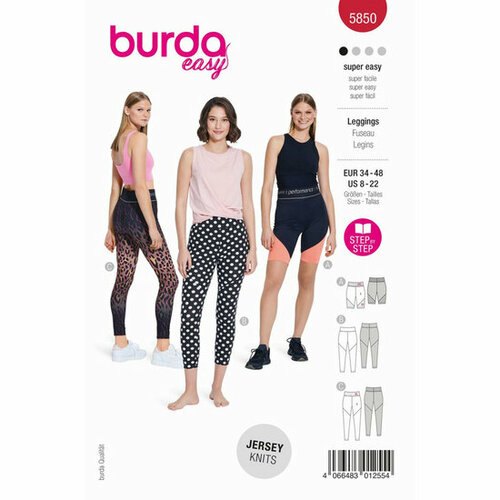 Burda Patroon 5850 - Legging