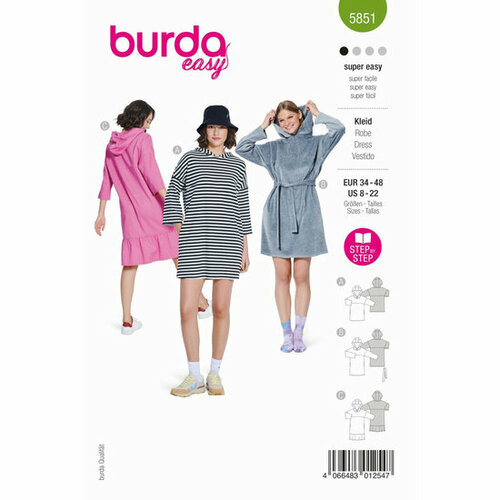 Burda Patroon 5851 - Jurk
