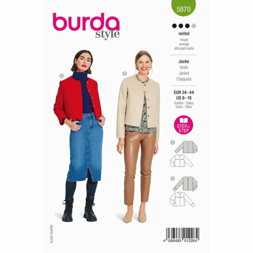 Burda Patroon 5870 - Jas