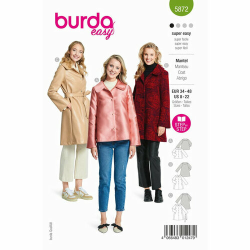 Burda Patroon 5872 - Mantel