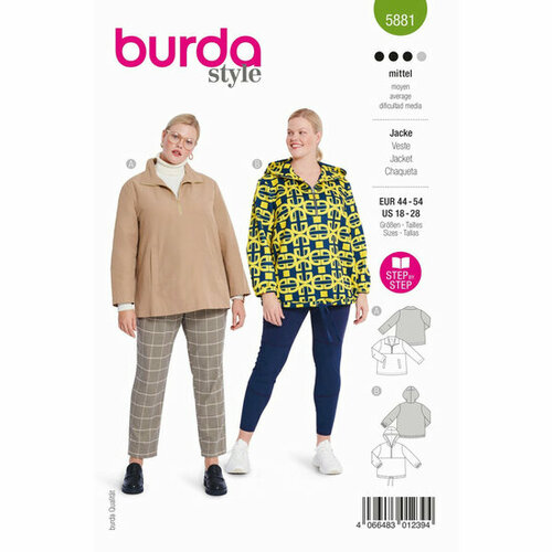 Burda Patroon 5881 - Jas