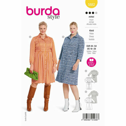Burda Patroon 5882 - Jurk